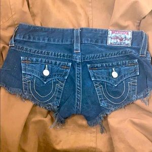 True Religion Joey Cut off shorts